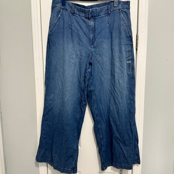 American Eagle Dreamy Drape Wide leg denim NWOT JEANS SIZE 18 40x30 AE - Picture 1 of 12